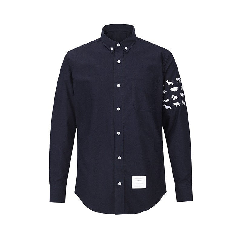 THOM 4-Bar Embroidery Shirt